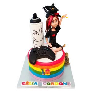 chica-con-gatos-y-spray 3