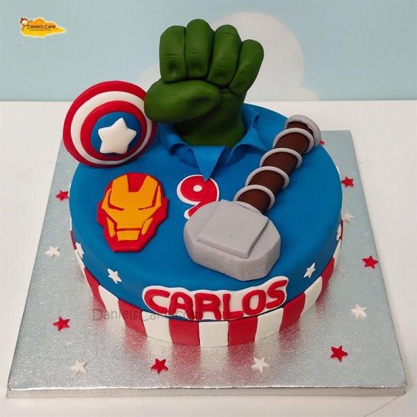 Avengers 2 super heroes superheroes capitan america hulk ironman iron man  thor Archivos - Daniel's Cake