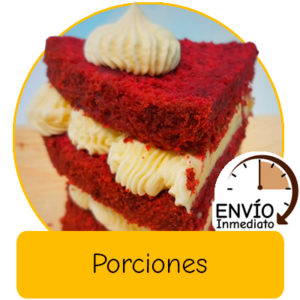 Porciones de pastel