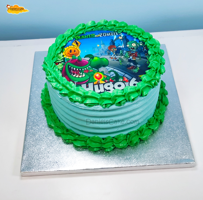 Plantas vs Zombies foto - Daniel's Cake