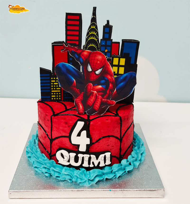 spiderman foto de pie - Daniel's Cake